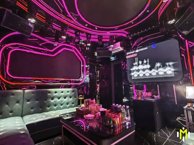 MONACO VIP 5 牆面燈帶與座席輪廓實景